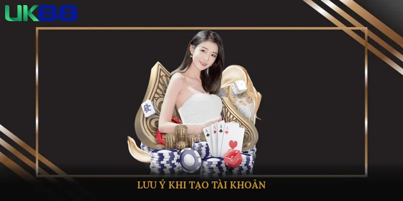 Lưu ý khi tạo tài khoản